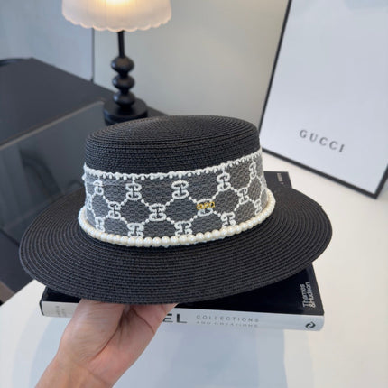 GUCCI 26S WIDE-BRIMMED STRAW HAT 259
