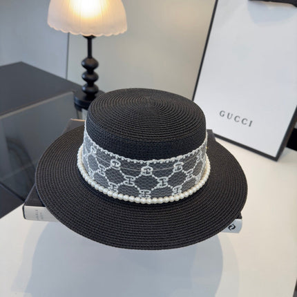 GUCCI 26S WIDE-BRIMMED STRAW HAT 259