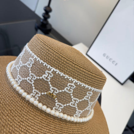 GUCCI 26S WIDE-BRIMMED STRAW HAT 258