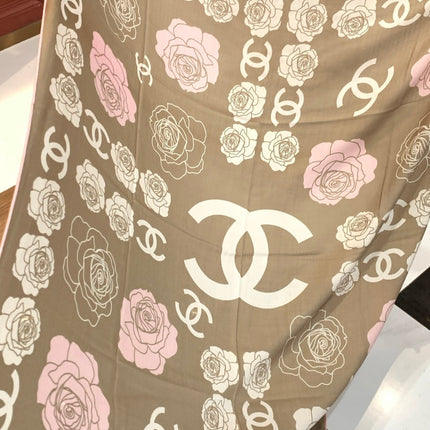 CHANEL 25S SCARF 140 CM IN CASHMERE AND SILK 943337
