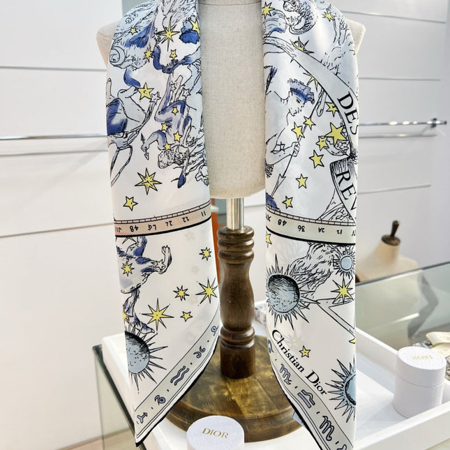 DIOR 26S SCARF 90CM IN SILK 274731