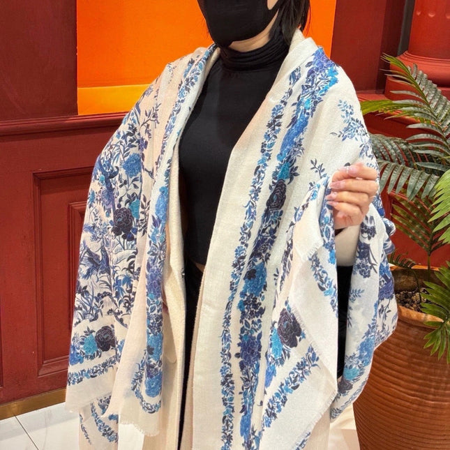 DIOR 26S SCARF 110CM IN WOOL & CASHMERE 300232