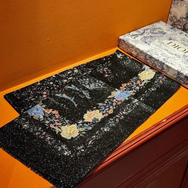 DIOR 26S SCARF 110CM IN WOOL & CASHMERE 300233