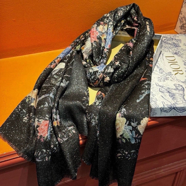DIOR 26S SCARF 110CM IN WOOL & CASHMERE 300233