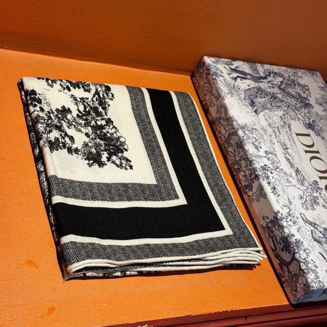DIOR 26S SCARF 110CM IN WOOL & CASHMERE 300235