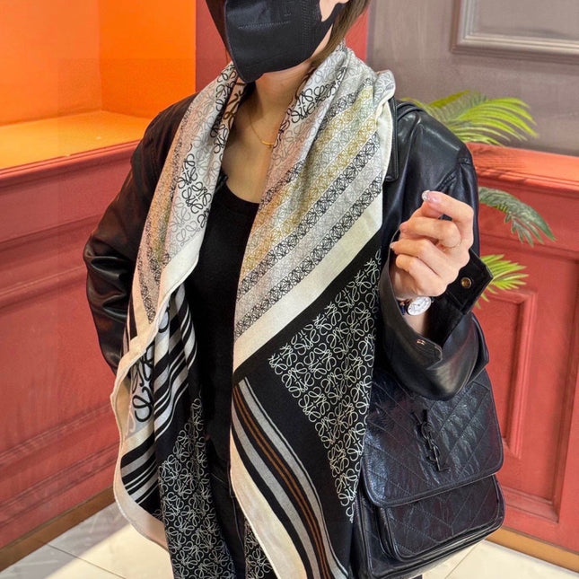 LOEWE 26S SCARF 140 IN CASHMERE SILK 303359
