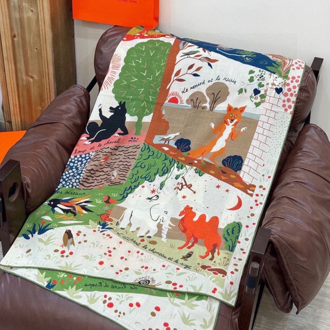 HERMES 26S SCARF 140 IN CASHMERE AND SILK 303102