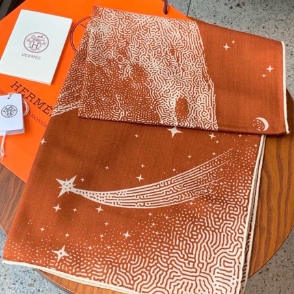 HERMES 26S SCARF 140 IN CASHMERE AND SILK 304680