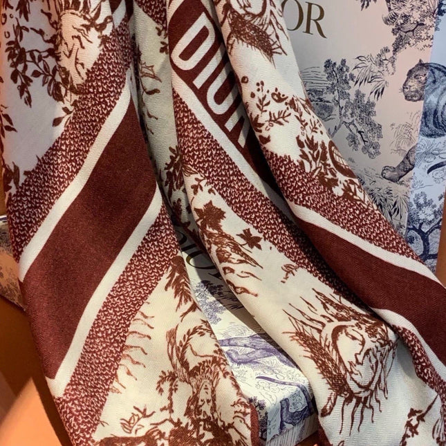 DIOR 26S SCARF 135CM IN CASHMERE SILK 304710