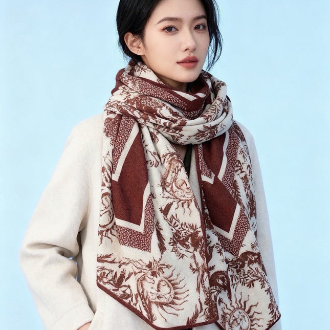 DIOR 26S SCARF 135CM IN CASHMERE SILK 304710