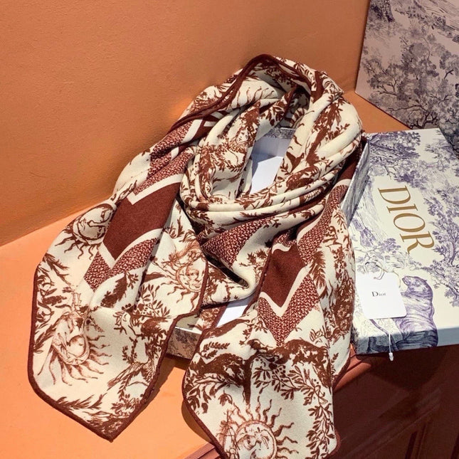 DIOR 26S SCARF 135CM IN CASHMERE SILK 304710