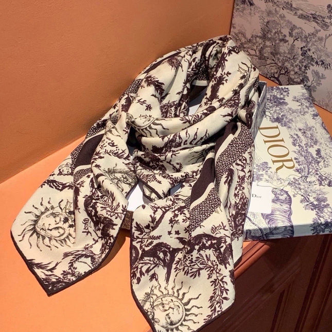 DIOR 26S SCARF 135CM IN CASHMERE SILK 304711