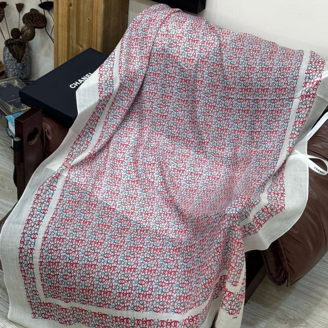 CHANEL 26S SCARF 200 IN CASHMERE AND SILK 306089
