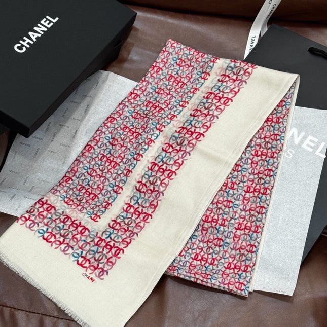 CHANEL 26S SCARF 200 IN CASHMERE AND SILK 306089