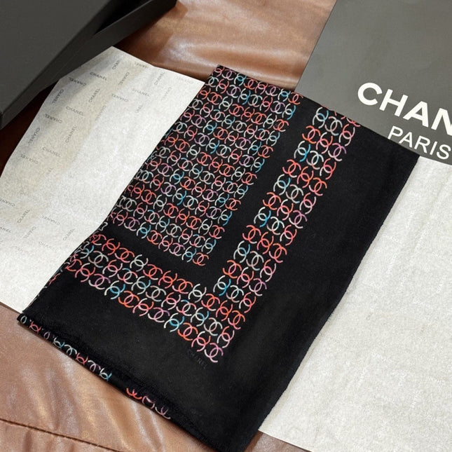 CHANEL 26S SCARF 200 IN CASHMERE AND SILK 306090