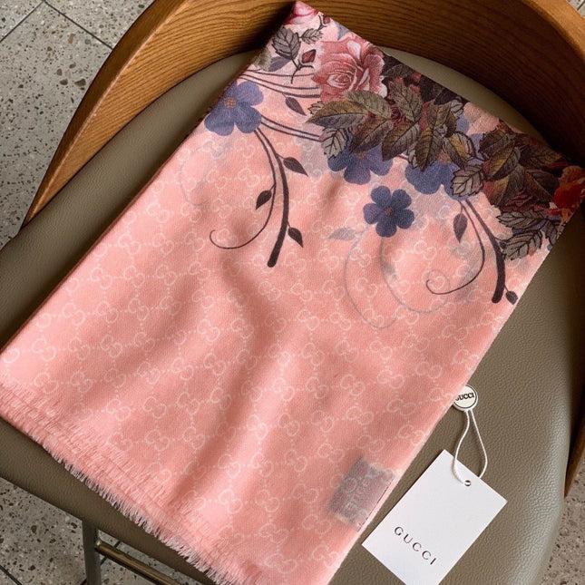 GUCCI 26S SCARF 200 IN CASHMERE AND SILK 306106