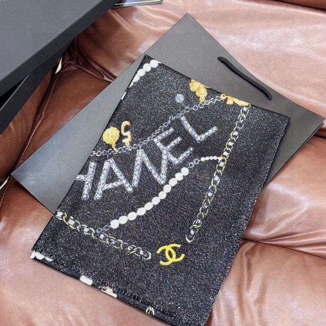 CHANEL 26S SCARF 200 IN CASHMERE AND SILK 307227