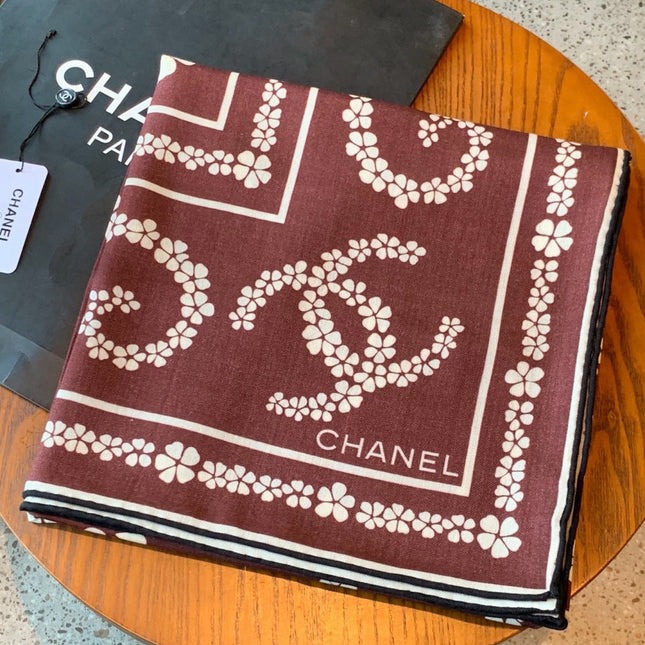 CHANEL 26S SCARF 135 IN CASHMERE AND SILK 309372
