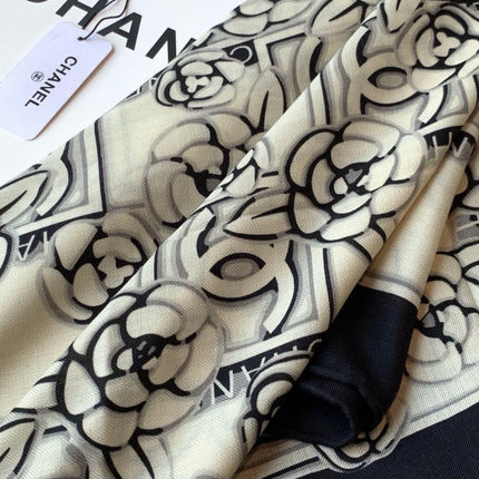 CHANEL 26S SCARF 140 IN CASHMERE AND SILK 309374