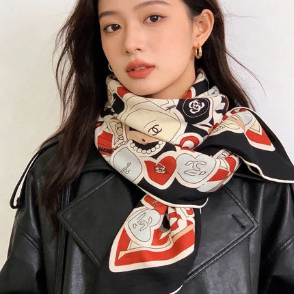 CHANEL 26S SCARF 135 IN CASHMERE AND SILK 309866