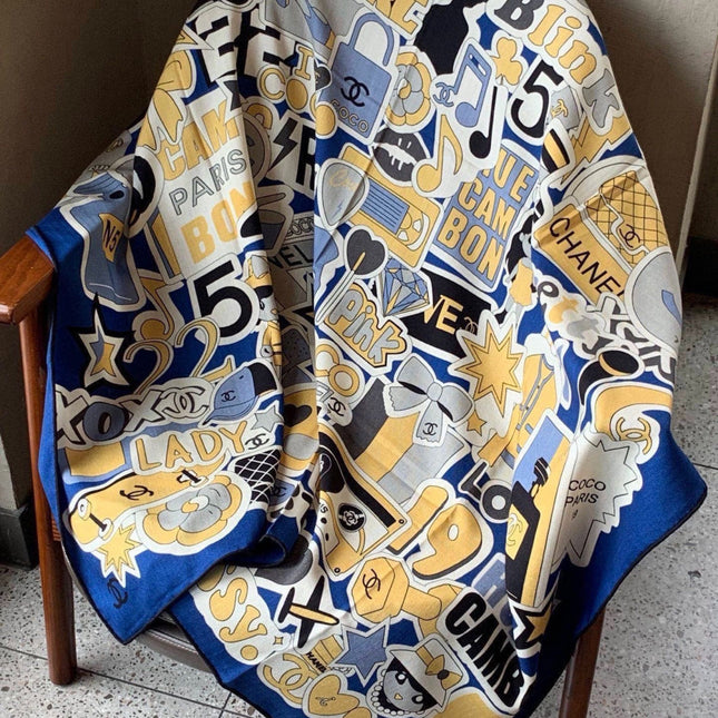 CHANEL 26S SCARF 135 IN CASHMERE AND SILK 309867