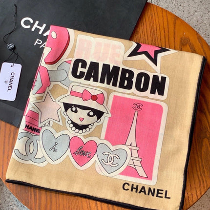 CHANEL 26S SCARF 135 IN CASHMERE AND SILK 309870