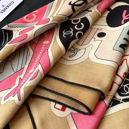CHANEL 26S SCARF 135 IN CASHMERE AND SILK 309870