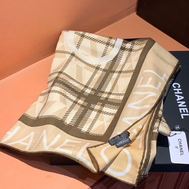CHANEL 26S SCARF 135 IN CASHMERE AND SILK 309899