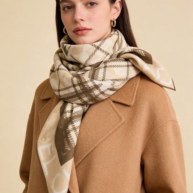 CHANEL 26S SCARF 135 IN CASHMERE AND SILK 309899