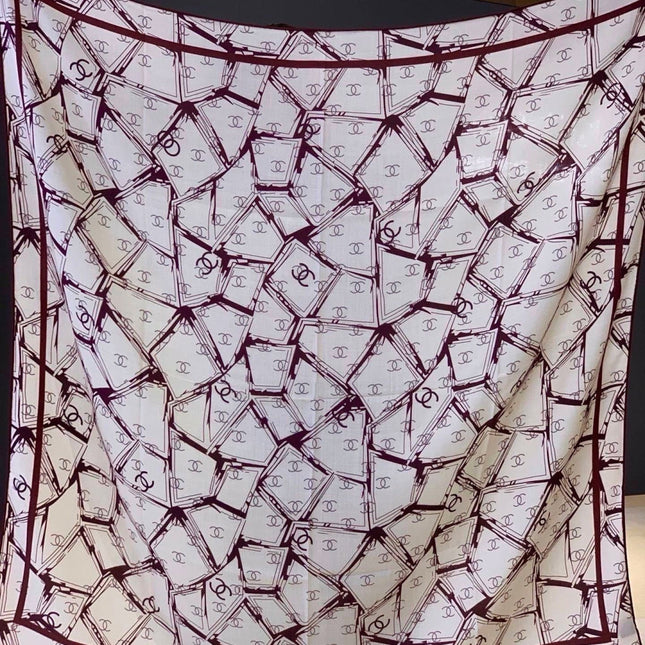CHANEL 26S SCARF 135 IN CASHMERE AND SILK 309912