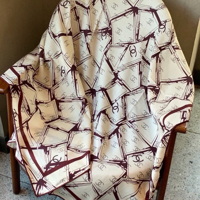 CHANEL 26S SCARF 135 IN CASHMERE AND SILK 309912