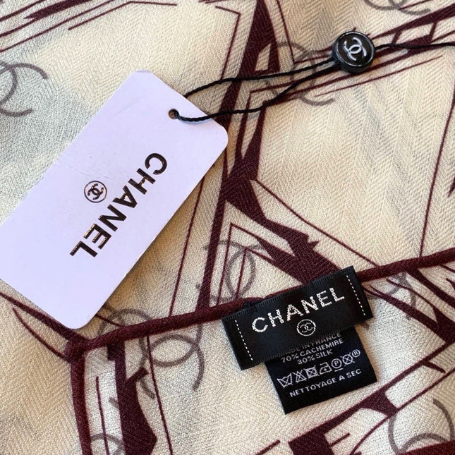 CHANEL 26S SCARF 135 IN CASHMERE AND SILK 309912