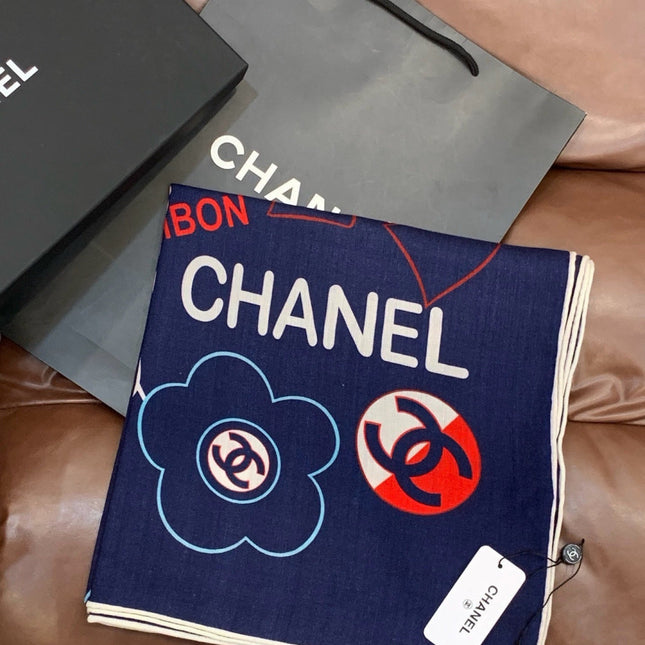 CHANEL 26S SCARF 135 IN CASHMERE AND SILK 309914