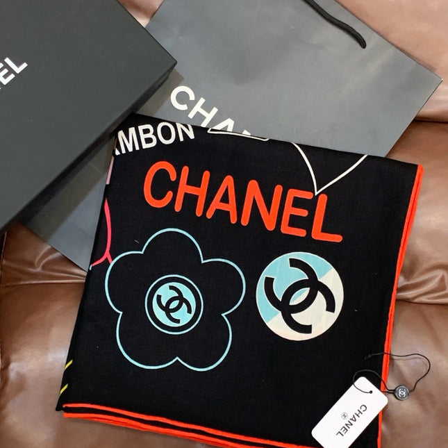 CHANEL 26S SCARF 135 IN CASHMERE AND SILK 309916