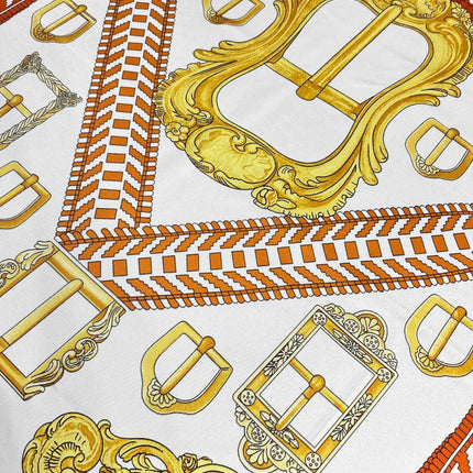 HERMES 26S PRINTED SQUARE SCARF 88 IN SILK 309940