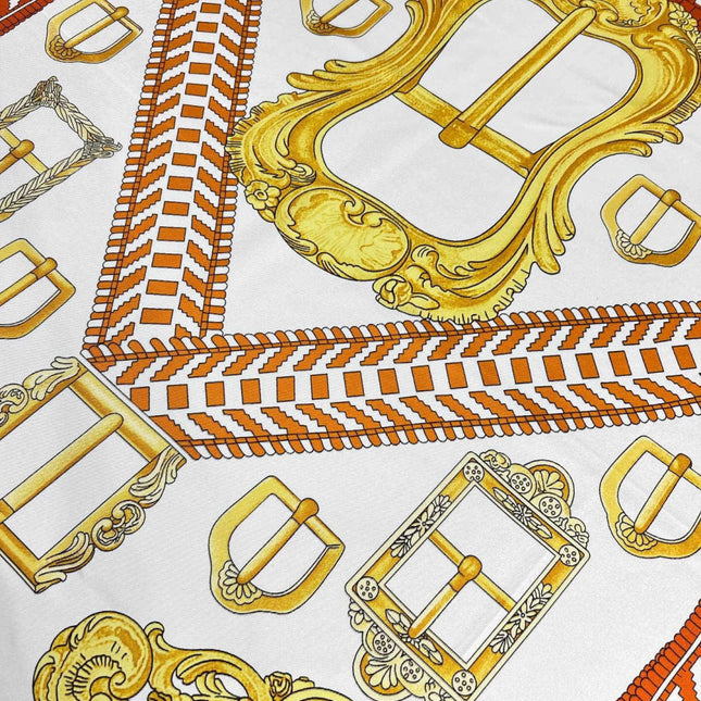 HERMES 26S PRINTED SQUARE SCARF 88 IN SILK 309940