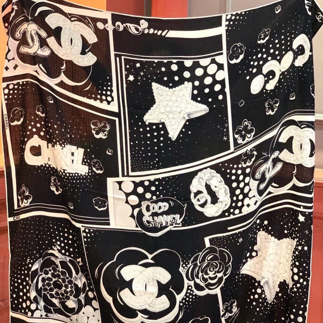 CHANEL 26S SCARF 140 IN SILK 311980