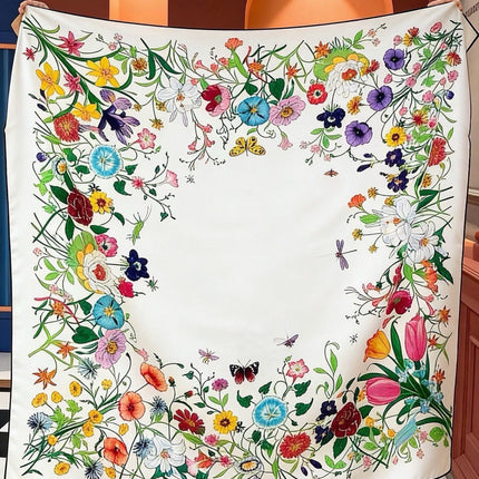 GUCCI 26S SCARF 140 IN CASHMERE AND SILK 311983
