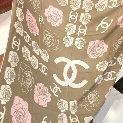 CHANEL 26S SCARF 140 IN SILK AND CASHMERE 313320