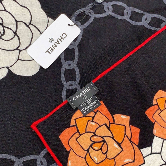 CHANEL 26S SCARF 140 IN SILK AND CASHMERE 313350