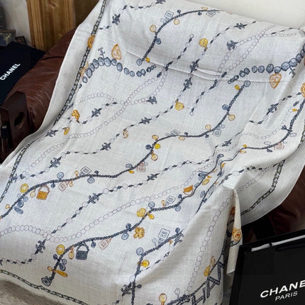 CHANEL 26S SCARF 200 IN SILK 313205