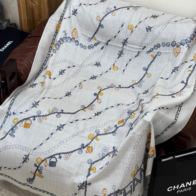 CHANEL 26S SCARF 200 IN SILK 313205