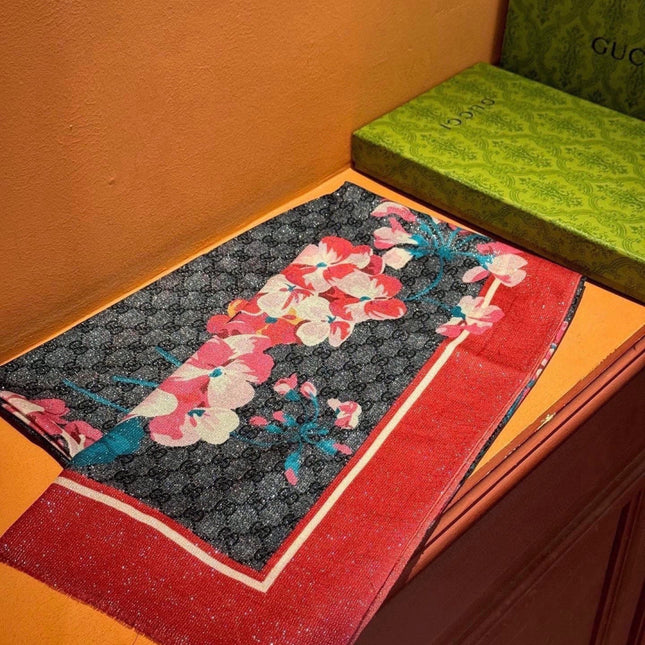 GUCCI 26S SCARF 200 IN CASHMERE AND SILK 315123