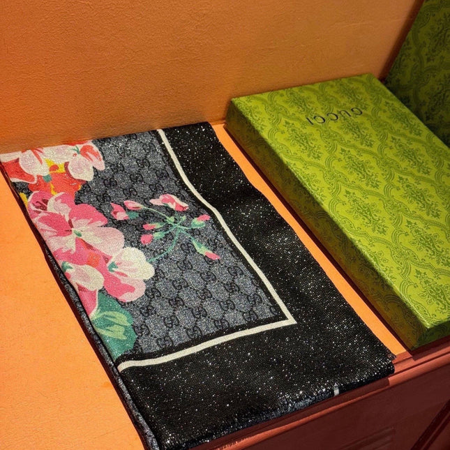 GUCCI 26S SCARF 200 IN CASHMERE AND SILK 315124