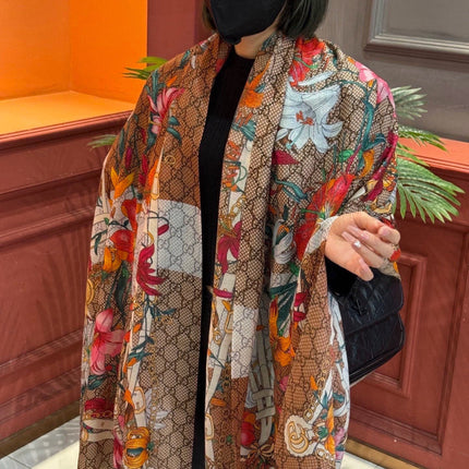 GUCCI 26S SCARF 200 IN CASHMERE AND SILK 315131