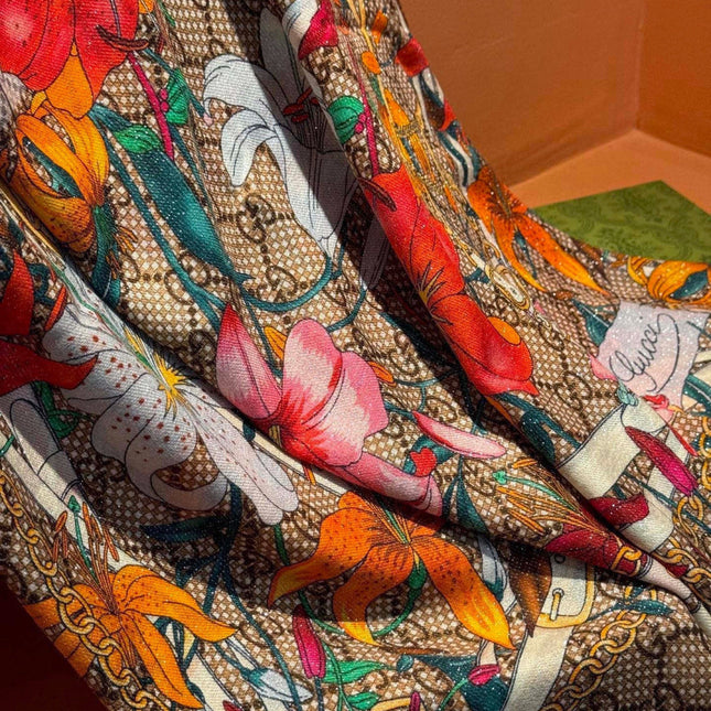 GUCCI 26S SCARF 200 IN CASHMERE AND SILK 315131