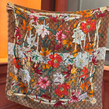 GUCCI 26S SCARF 200 IN CASHMERE AND SILK 315131