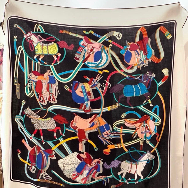 GUCCI 26S SCARF 135 IN CASHMERE AND SILK 315140