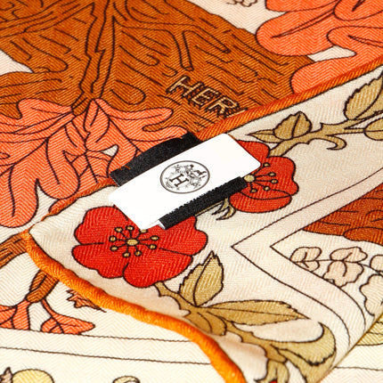 HERMES 26S SCARF 135 IN SILK AND CASHMERE 492457