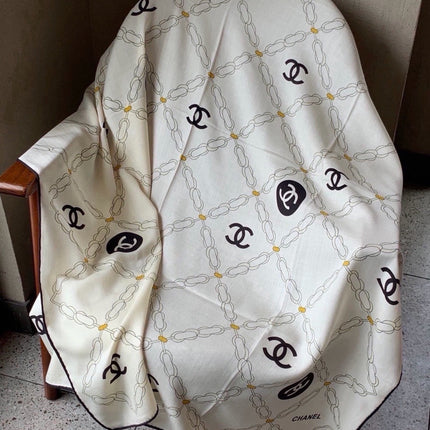 CHANEL 26S SCARF 135 IN SILK AND CASHMERE 511052